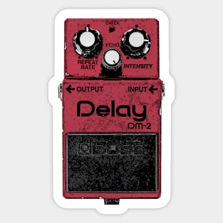 DM-2 Delay Pedal Guitar FX Fan Art Design Sticker